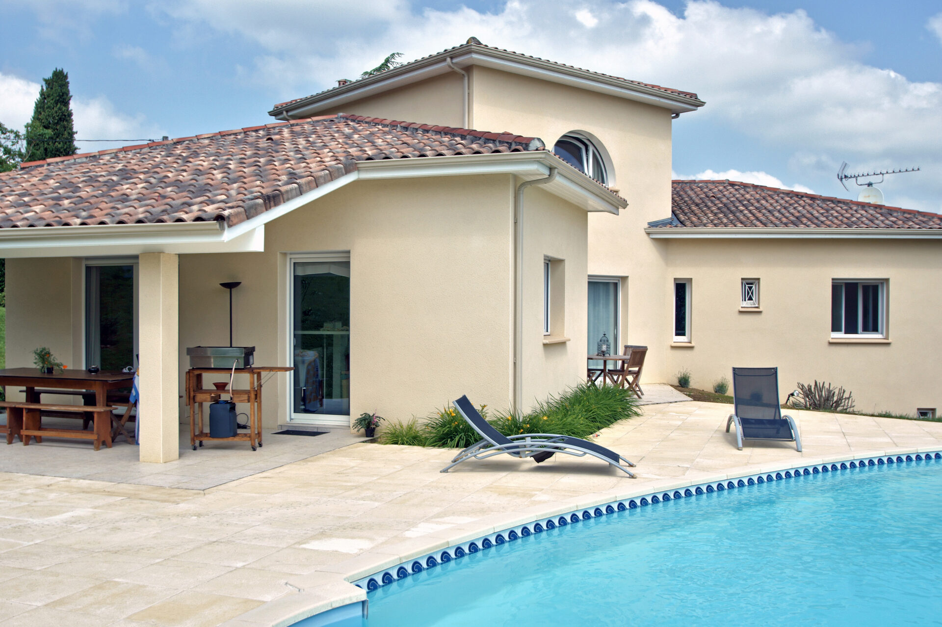 Naples FL home with pool after pressure washing service